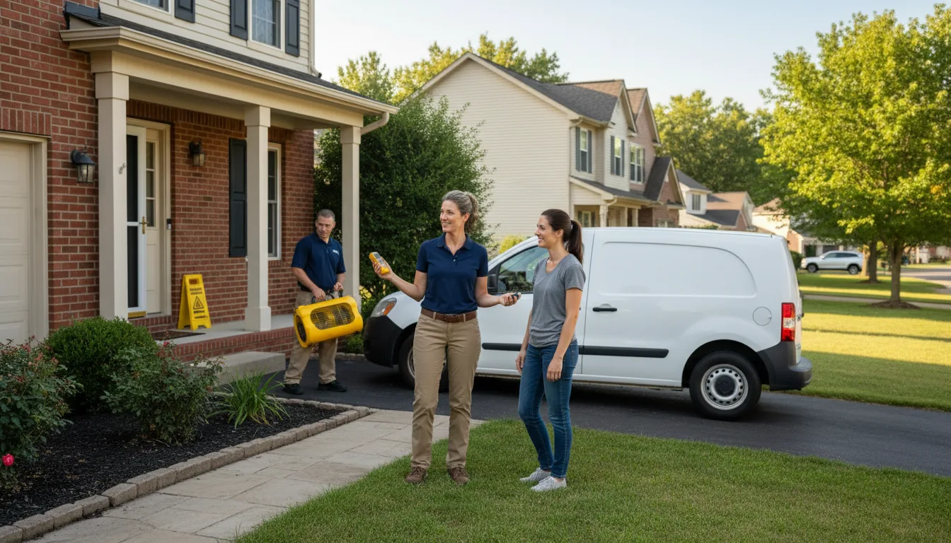 Residential water damage restoration in Cassville, MO